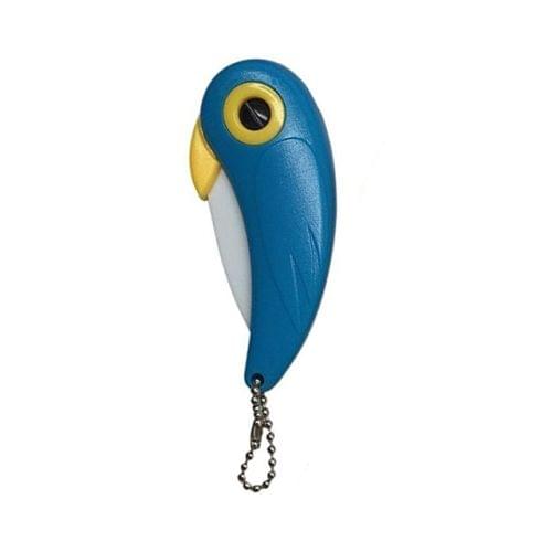 Picnic Lunch Peeler Mini Bird Shape Slicer Fruit Cutlery Pocket Fold Knife Cutter Kitchen Blade(Blue)