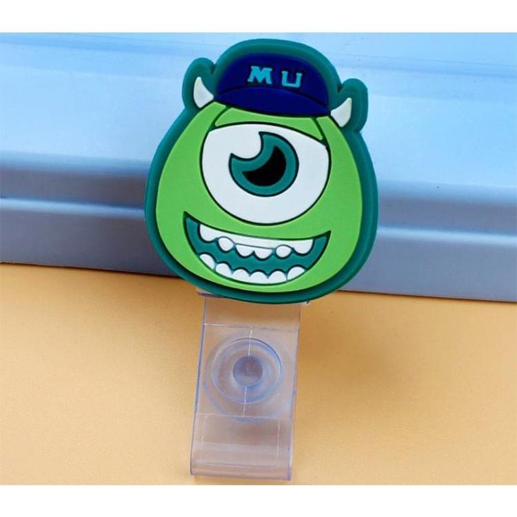 3PCS Monster University Transparent Retractable Badge ID Card Clip Badge Lanyard Card Holder 3