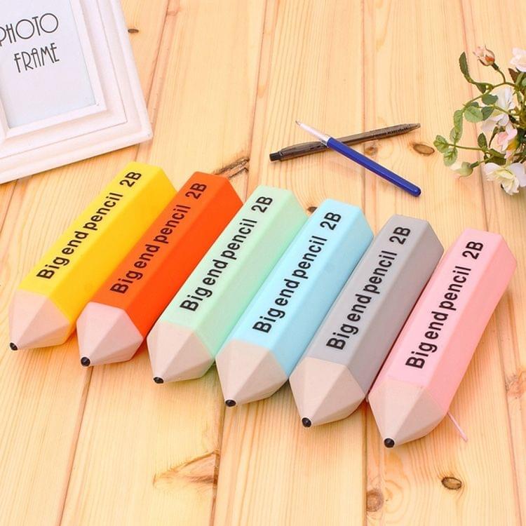 Creative Pencil Shape Stationery Candy Color Pencil Case Multifunctional Silicone Pencil Box, Random Color Delivery