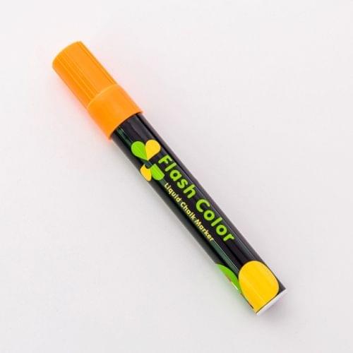 2 PCS Cute Candy Highlighter Fluorescent Liquid Chalk Marker Neon Pen LED Writing Board For Painting Graffiti Office Supply(Orange)