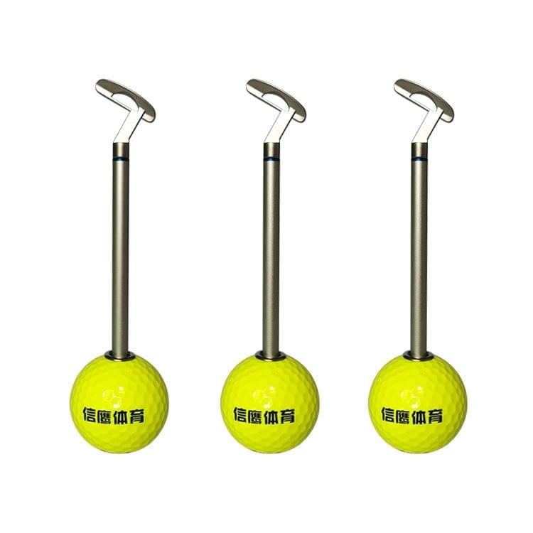 Golf Club Shape Ballpoint Pens, Push Rod Head (Red)