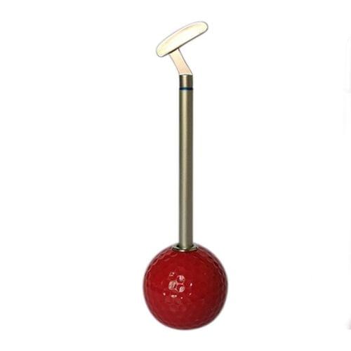 Golf Club Shape Ballpoint Pens, Push Rod Head (Red)