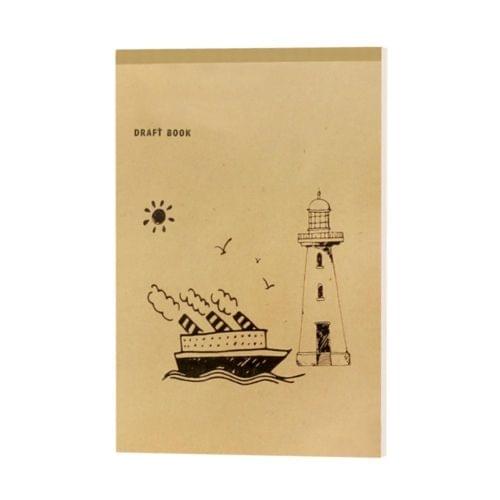 A4 Notebook Blank Inner Page Graffiti Draft Sketchbook Thickened Beige Sketching PaintingPaper