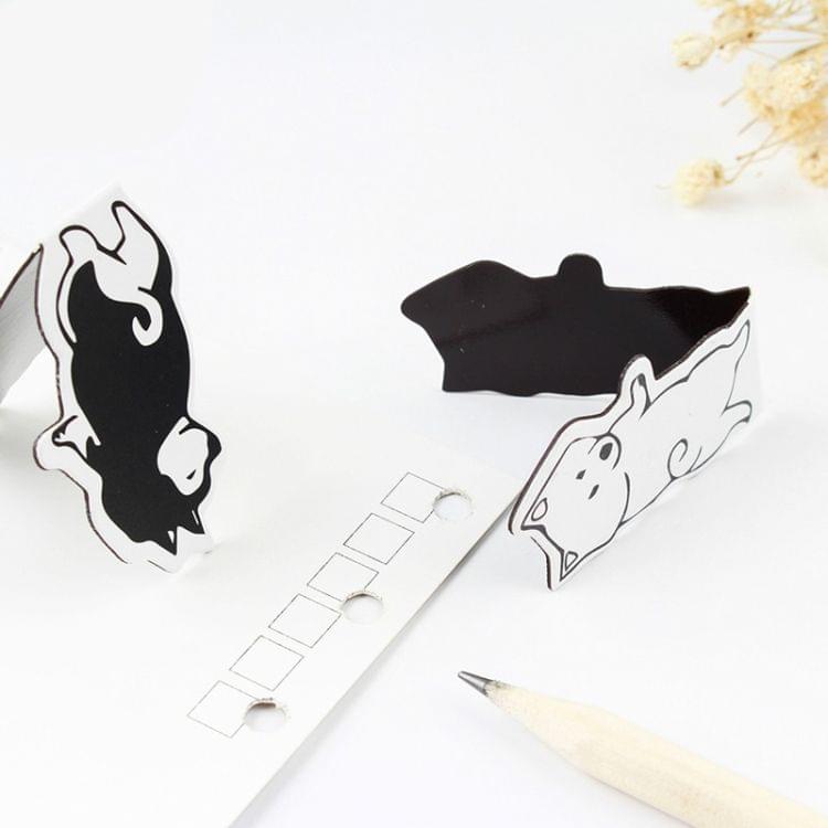 2 PCS Mini Double Sided Pattern Metal Magnetic Bookmark Student Stationery School Office Supplies(Obituary Everyday 2)