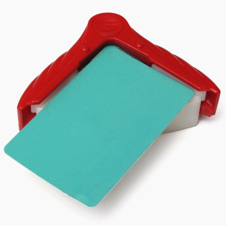 Angle Trimmer Rounder Round Cut Punch Card Corner Scrapebooking Cutter Tool Paper Puncher DIY Clipper Office Stationery(Red)