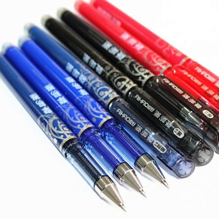 12 PCS Erasable Nib 0.5mm Ballpoint Boutique Gifts Student Stationery Office Writing Pen(Navy Blue)