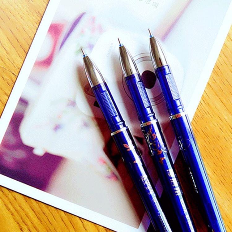 12 PCS Erasable Nib 0.5mm Ballpoint Boutique Gifts Student Stationery Office Writing Pen(Navy Blue)