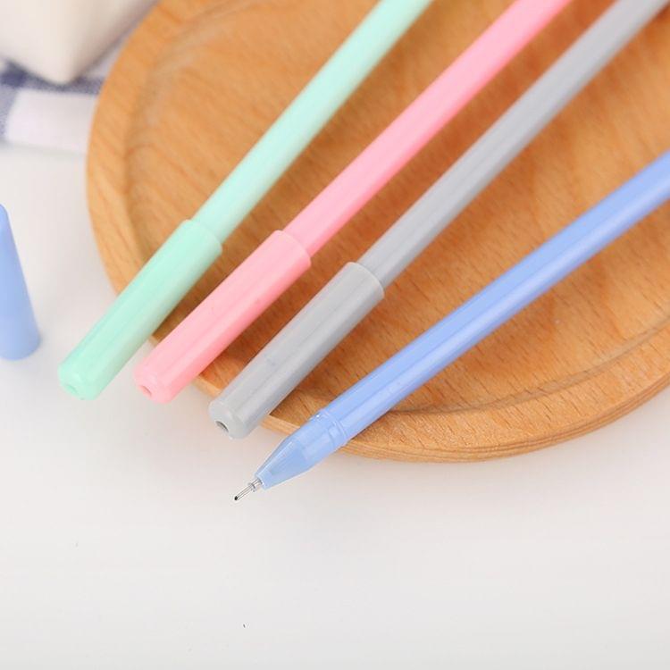 4 PCS Cartoon Unicorn Neutral Student Pen(Grey)