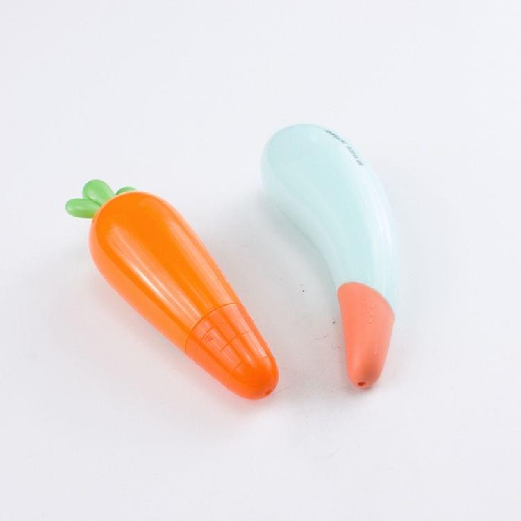 G908 2 PCS Cute Creative Carrot Eggplant Vegetables Correction Tape Office School Supplies Student Stationery(Carrot)