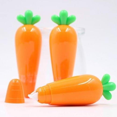 G908 2 PCS Cute Creative Carrot Eggplant Vegetables Correction Tape Office School Supplies Student Stationery(Carrot)