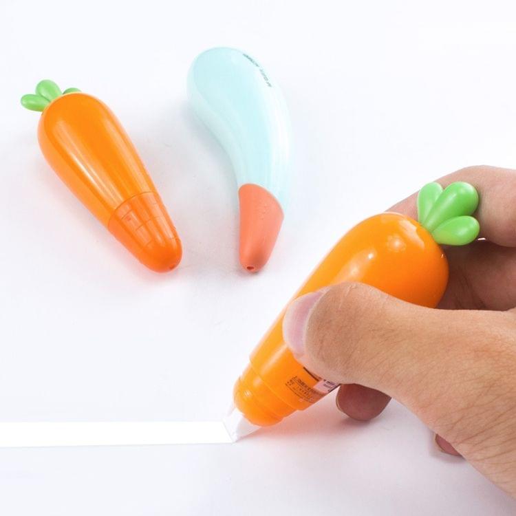 G908 2 PCS Cute Creative Carrot Eggplant Vegetables Correction Tape Office School Supplies Student Stationery(Carrot)