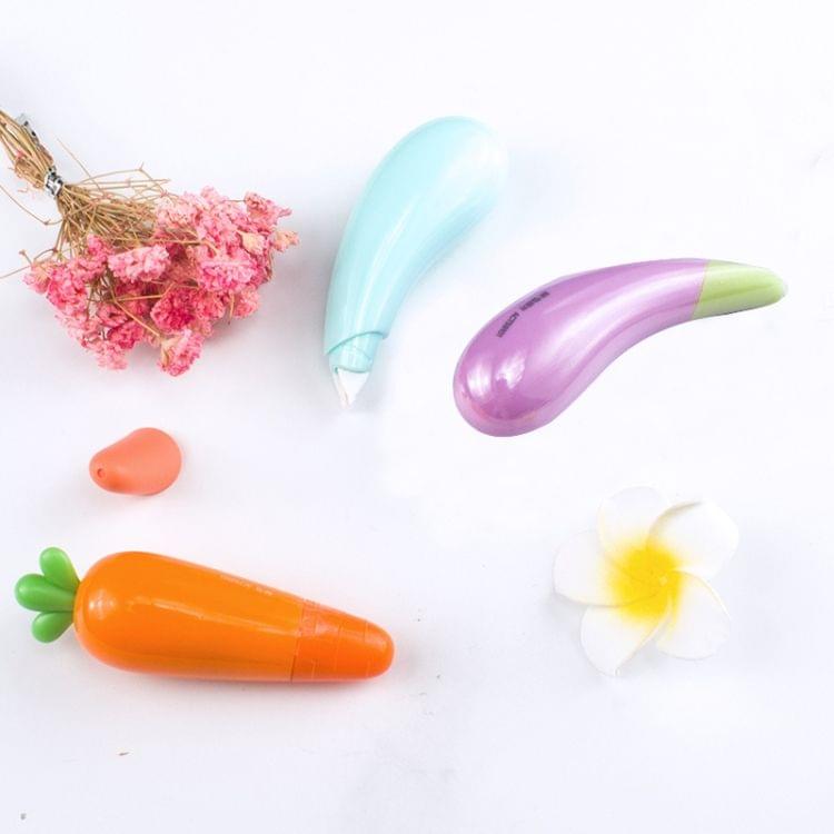 G908 2 PCS Cute Creative Carrot Eggplant Vegetables Correction Tape Office School Supplies Student Stationery(Carrot)