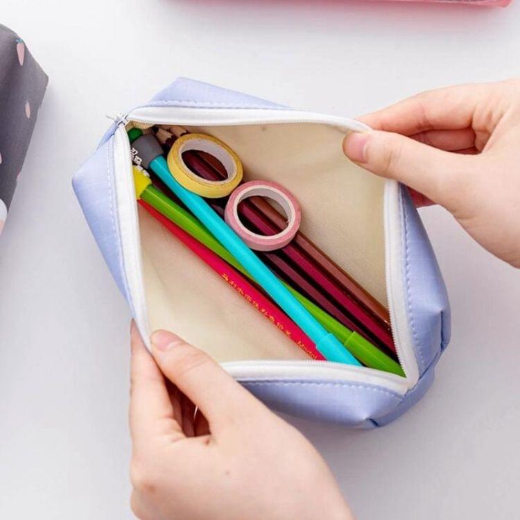 PU Leather Pencil Case Fruit Pencil BagGirls Office Supplies(Pineapple)