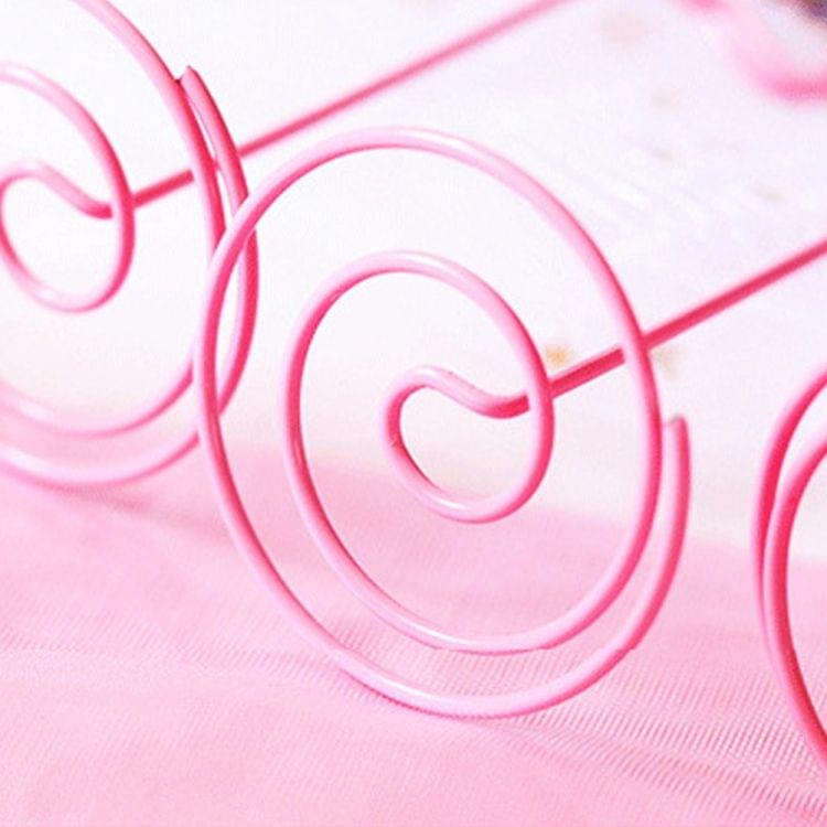 Wedding Place Card Holder Photo Clip Table Number Stand(Heart)