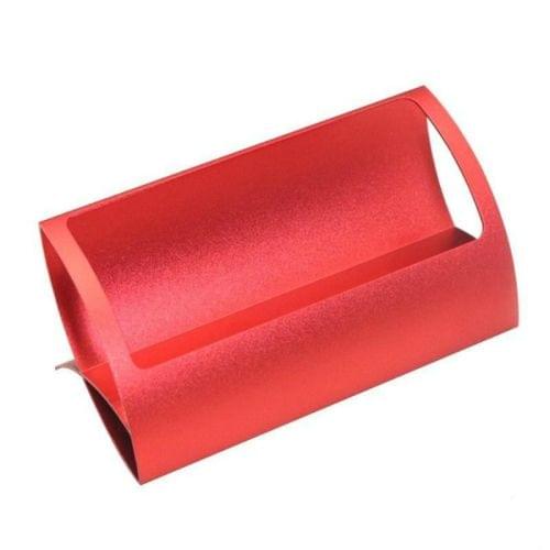 Creative Metal Card Holders Note Holders for Office Display Desk Business Card Holders Desk Accessories Stand Clip(Red)