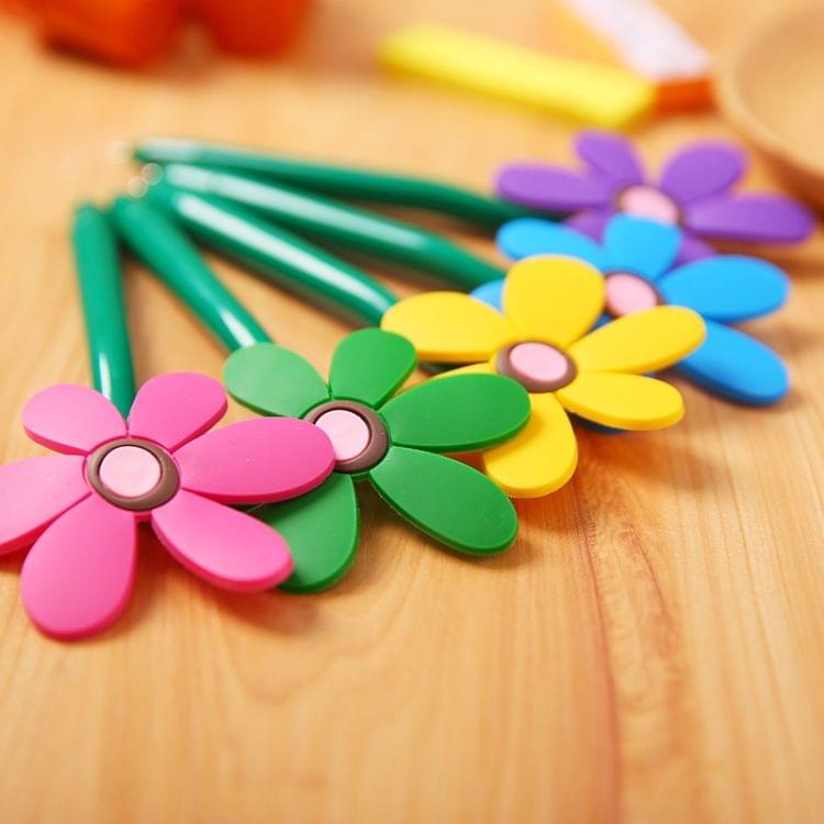 Creative Cartoon Sun Flower Ballpoint Pen  School  Student Office Decoration Stationery(Green)