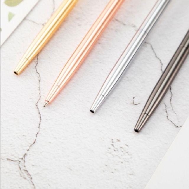 Kawaii Ball Pens Metal Elk Dree Ballpoint Pens School Stationery Office Supplies(Plating gold)