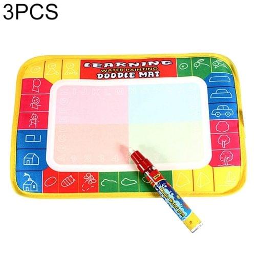 3PCS Magic Learning Doodle Mat Painting Canvas Writing Board Kids Toy