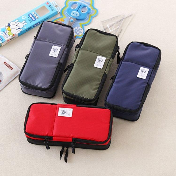 Multifunction School Pencil Case Bags Boys Large Capacity Pen Curtain Box Kids Gift(Gray)