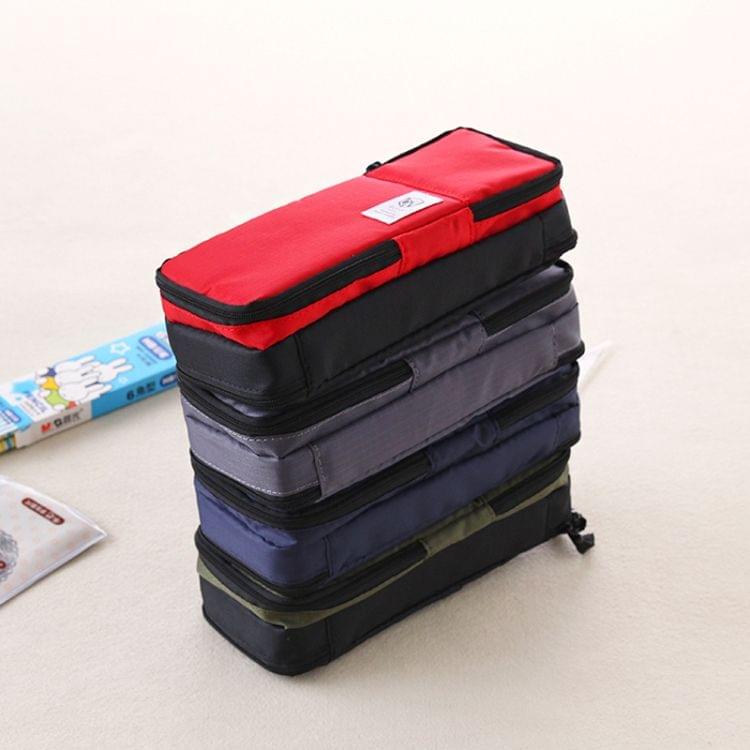 Multifunction School Pencil Case Bags Boys Large Capacity Pen Curtain Box Kids Gift(Gray)