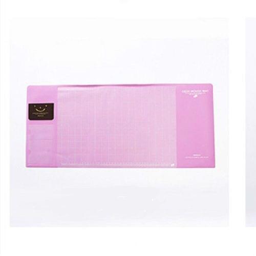 2 PCS Creative PVC Waterproof Multifunctional Desk Organizer Case Computer Keyboard Mouse Mat Set School Office Stationery Supplies(Purple)