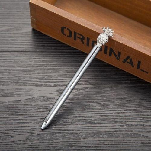 1.0mm Metal Kawaii Pineapple Ballpoint Pen(Silver)