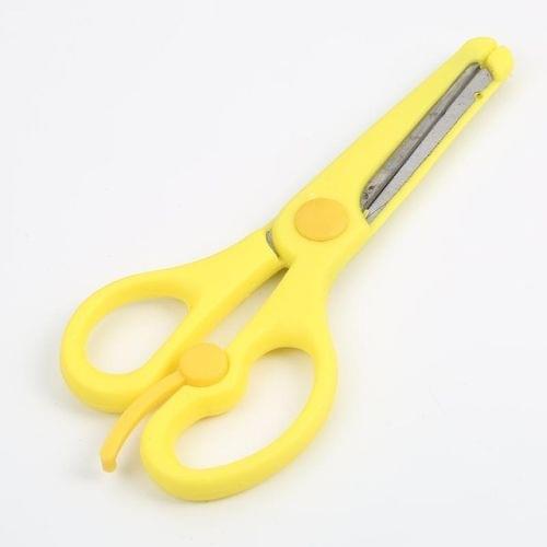 Elastic Safety Scissors Candy-Colored Knife(Yellow)
