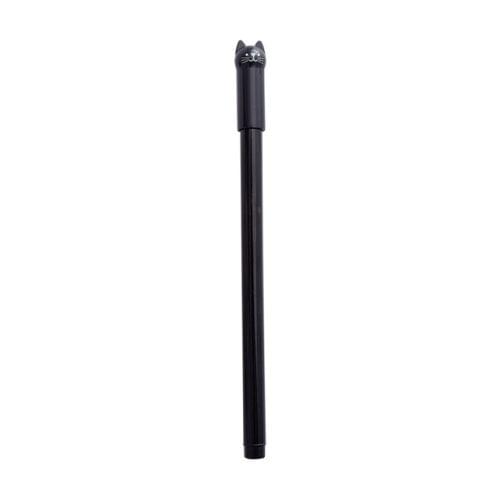 10 PCS Cat Shape Plastic Black Ink Gel Pen 0.5mm Cartoon Pens(Black)