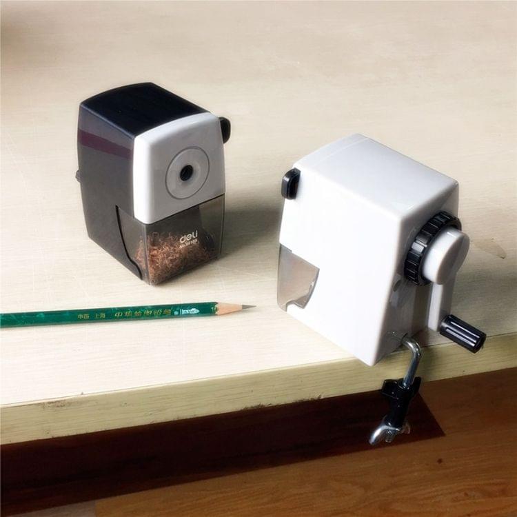 Deli Stationery Pencil Sharpeners Office School Supplies Mechanical Manual Pencil Sharpener(Black)