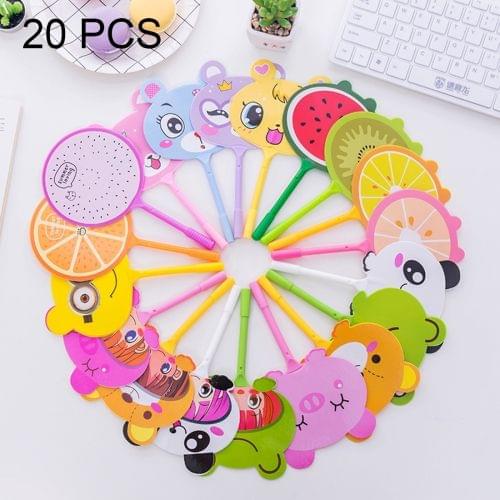 20 PCS Creative Cute Fan Ballpoint Pen Writing Stationery for Kids Gift / Office School Supplies, Random Style Delivery