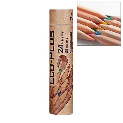 Kids Adults Sketch Coloring Books Drawing Vibrant Colors 24-color Wooden Colored Pencils Set