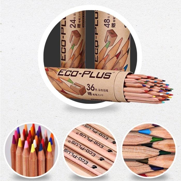 Kids Adults Sketch Coloring Books Drawing Vibrant Colors 24-color Wooden Colored Pencils Set