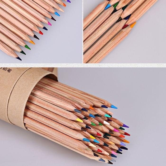 Kids Adults Sketch Coloring Books Drawing Vibrant Colors 24-color Wooden Colored Pencils Set