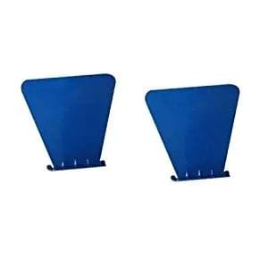 2 PCS Stainless Metal Wall Invisible Book Shelf Home Decoration Floating Bookshelf(Blue)