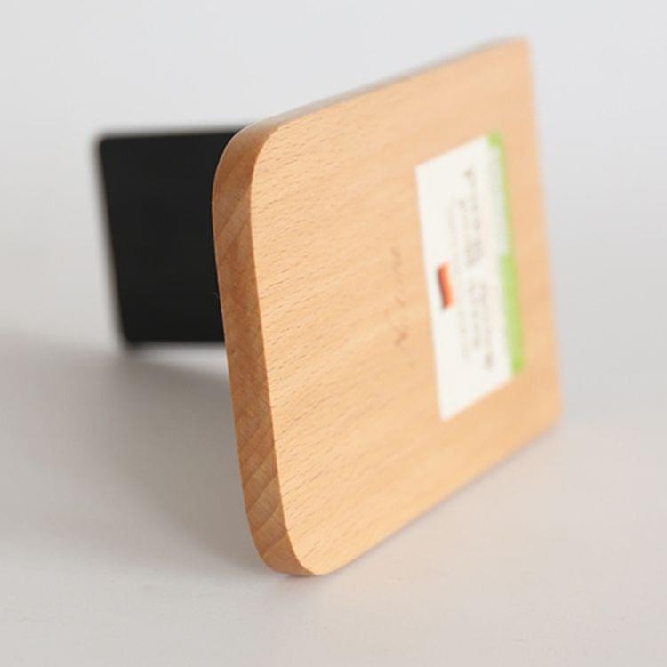 Anti-skid Bookends Shelf Holder Book Nature Wood Stand(Round)