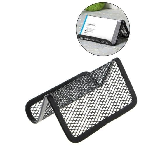 5 PCS Office Convenient Practical Metal Mesh Card Holder