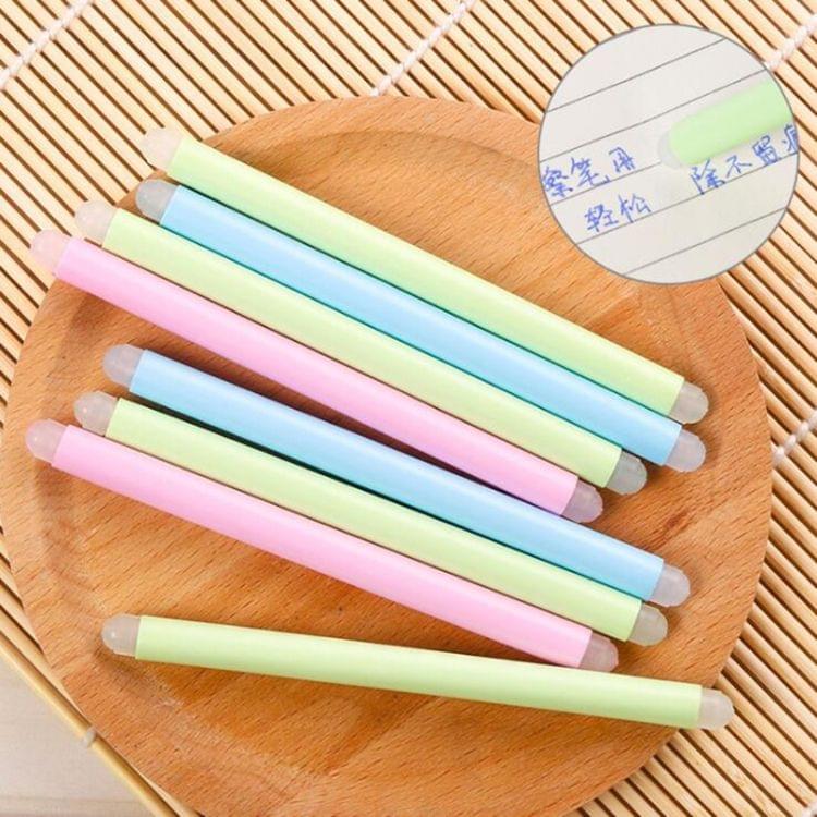 A2598 100 PCS Erasable Pen Special Rubber Stick Student Stationery Gifts Office Supplies(Light Blue)