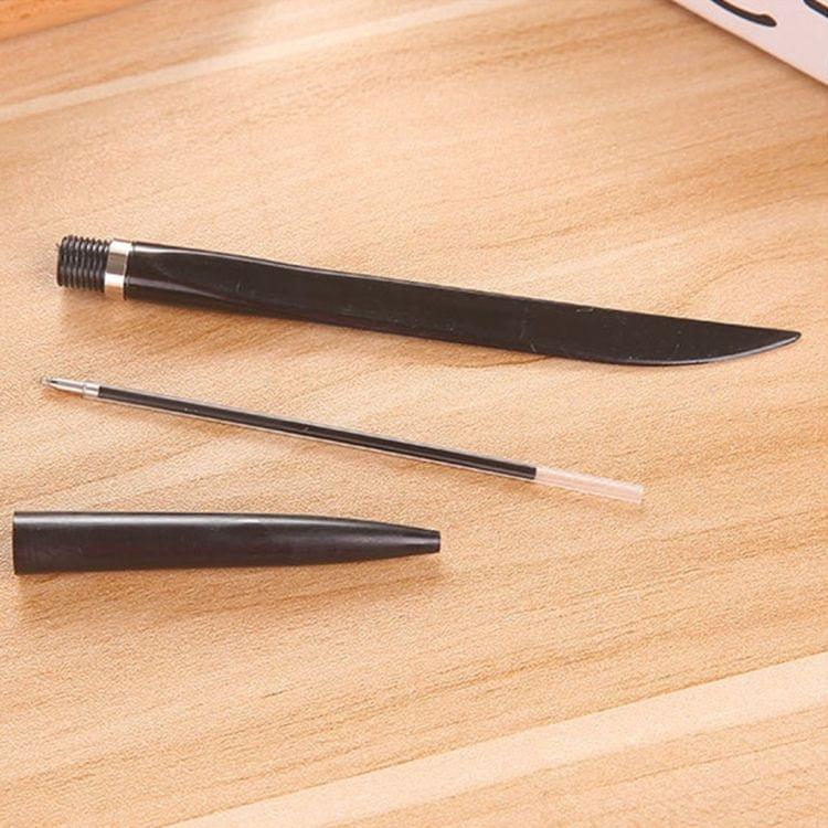80 PCS / 2 Boxes 0.7mm Knife-Shaped Blue-Ink Ballpoint Pen for Express & Advertising & Office(Blue)