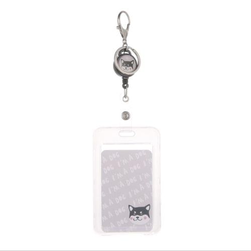 5 PCS Transparent ID Badge Case Card Holder(One Dot)