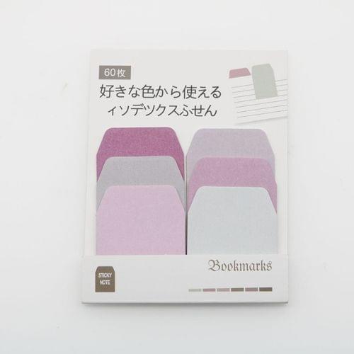2 PCS Sticky Stickers Color Index Cards Notebooks Paper Pads Memo Notes Paper Stationery(Short gray)