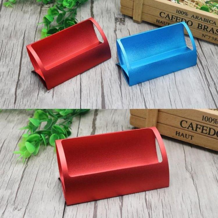 Creative Metal Card Holders Note Holders for Office Display Desk Business Card Holders Desk Accessories Stand Clip(Blue)