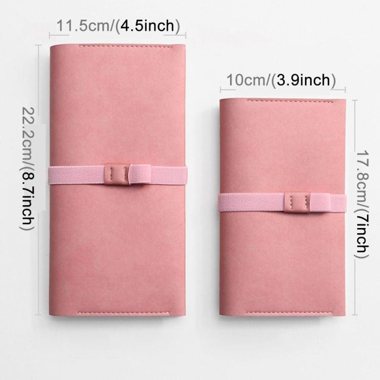 Original Carry on Notebook SIM Portable Traveler Notebook School Office Supplies Standard Style, Size:22.2*11.5cm (Pink)