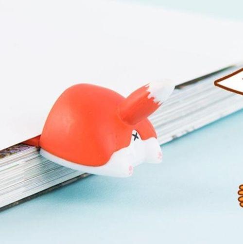 2 PCS Lovely Cartoon Animals Ass Bookmarks(Fox)