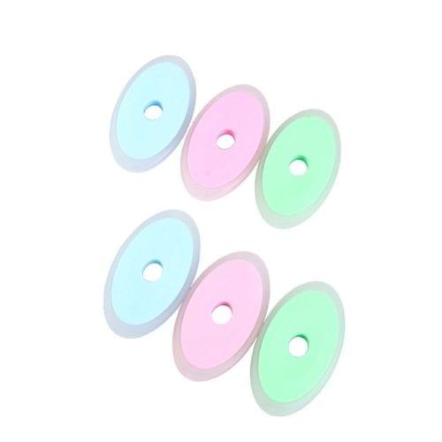 14 PCS Temperature Control Oval Creative Erasable Eraser Office Stationery Random Color Delivery
