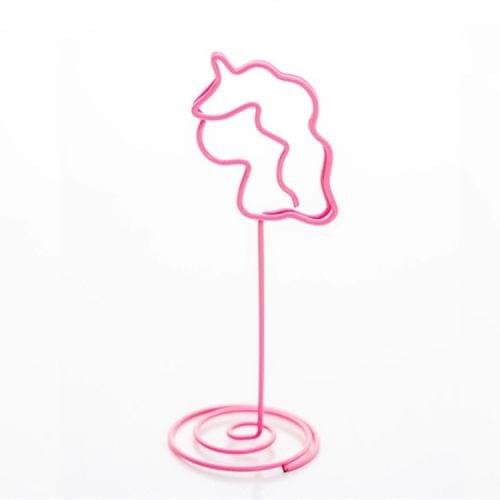 Wedding Place Card Holder Photo Clip Table Number Stand(Unicorn)