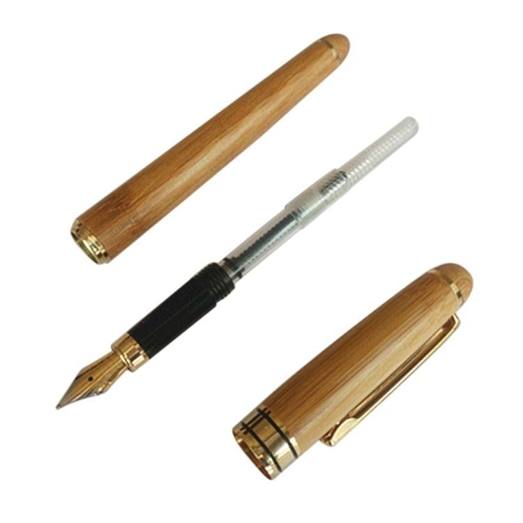 School Office Extra Fine Nib Transparent Piston Bamboo Fountain Ink Pen