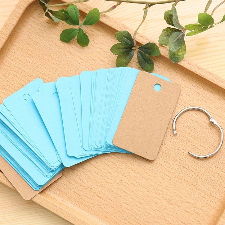 Pack of 8 Binder Ring Easy Flip Flash Card Study Cards Memo Scratch Pads Bookmark, Random Color Delivery