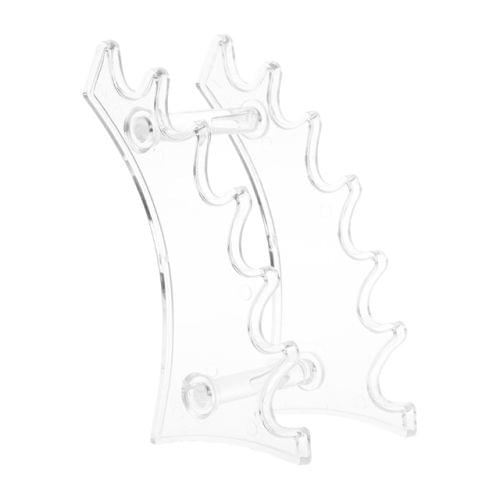 Pen Holders Makeup Brush Eyeshadow Pencil Pen Display Stand 6 Rooms Rack Desk Organizer Stationery(Clear)