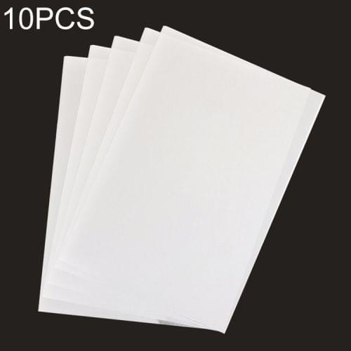 10 PCS Print Heat Shrink Film DIY Epoxy Print Paper Rubber Stamp Material Print Paper(White)