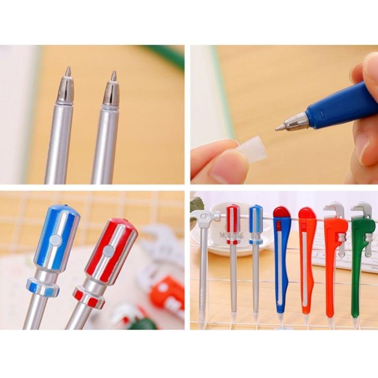 2 PCS Hardware Tool Series Ballpoint Pen Stylish Tool Shape Pen Students School Office Stationary Kid Gift Random Color Delivery